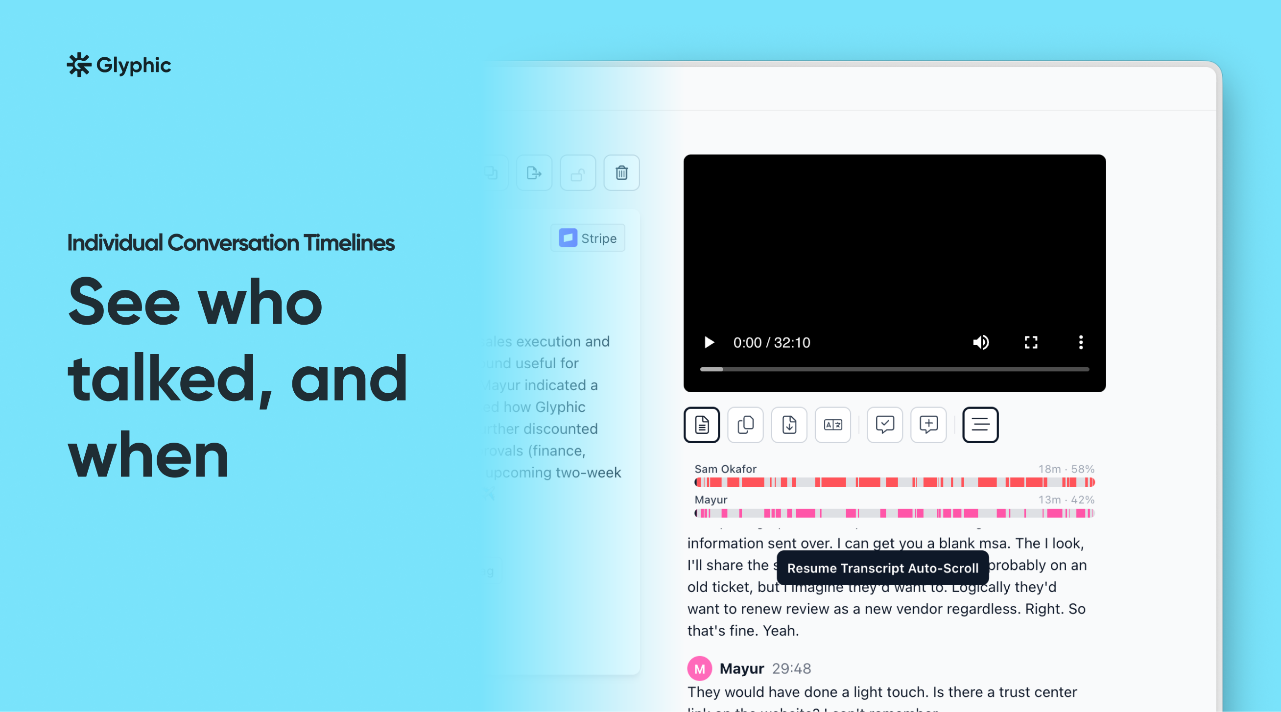 Individual Conversation Timelines
